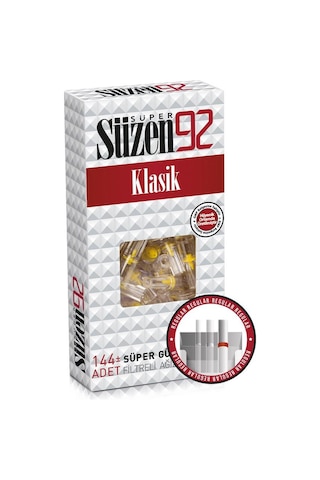 Süzen92 Sigara Ağızlığı Filtresi Klasik 144'lü Kutu