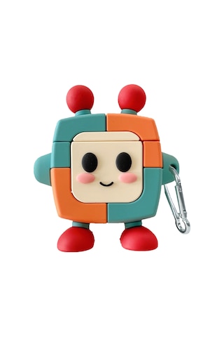 E2M Airpods 1-2 Uyumlu Kılıf Super Robot Renkli