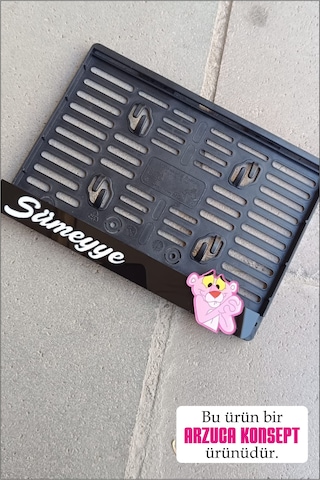 Pleksi Motosiklet Plakalığı Pembe Panter Motor Plakalığı Pink Panter Pembe Panter Motor Plakalık