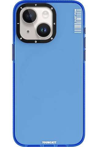 Apple Uyumlu iPhone 15 Kılıf Pürüzsüz Düz Arka Yüzey Youngkit Crystal Color Serisi Kapak