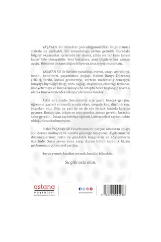 Yaşayan Su Felsefesi - Bülent Uğur Ecevit - Astana Yayınları