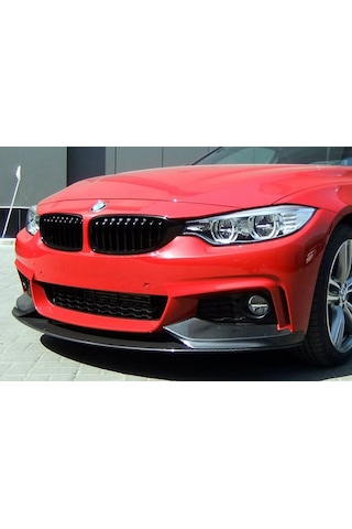 Bmw F36 4 Serisi M Technic Ön Lip Parlak Siyah Plastik Ön Ek Karlık 2014 Ve Üzeri Karlık+bodykit+ek
