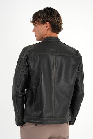 Tyler Siyah Erkek Deri Mont Siyah