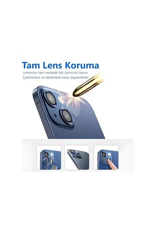 Kalitesi Bozmayan Kamera Lens Koruyucu Safir Siyah Samsung Uyumlu Galaxy S25 Fe