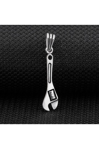 İngiliz Tamir Anahtarı Tasarımlı 925 Ayar Gümüş Kolye