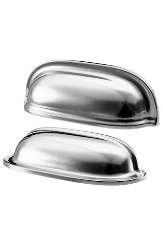 Ikea Eneryda Kulp, Krom Kaplama Ve Siyah 89 Mm, 2 Adet Krom