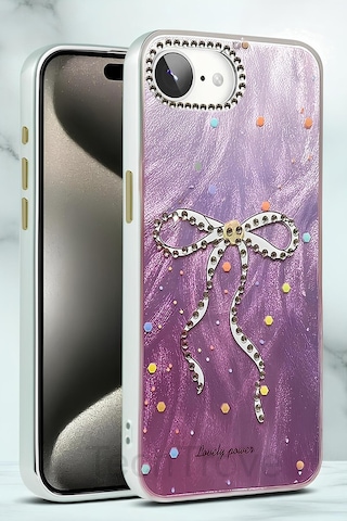 İphone 16e Kılıf Aynalı Desenli Figürlü Tasarım Silikon Kapak