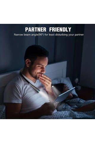 Techbloom 6 Seviye Led Boyun Lambası Şarj Edilebilir 3 Renk 6 Parlaklık Seviyesi Bükülebilir Kollar Uzun Ömürlü Okuma Dikiş Kamp Tamir İçin Ahşap