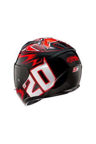 Hjc C10 Diablo Mask Mc1 Kapalı Kask Kırmızı - Siyah