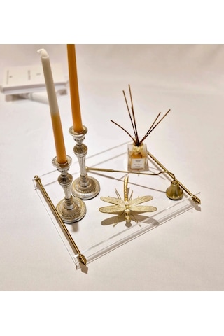 Agbtrend Queen L Tray 6 Kişilik Dekorasyon Ve Sunum Tepsisi Çok Renkli