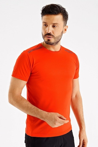 Uhlsport Erkek Günlük T-shirt Kevin M 3202110 Kırmızı SİYAH
