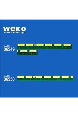 Wkset-5475 36549x1 36550x1 55 V15 Cv Ud Rev 0.4 2 Adet Led Bar 72led Tvnizi Açıp İçindeki Led Barla Birebir Aynısı Olduğunu Görmeden Almayınız. Sonrasında İade Almamaktayız. Beyaz