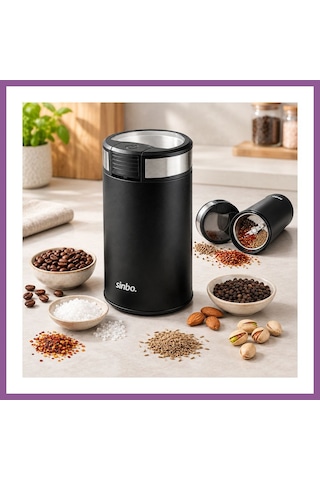 Ren.ga.renk Kahve & Baharat Öğütücü 200w, 50g Çelik Bıçak Rengaren Çok Renkli