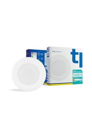 Redeem C12W Downlight, Titreşimsiz, Göz Konforu, 747 Lümen, Ilık Beyaz, 3000 Kelvin Beyaz
