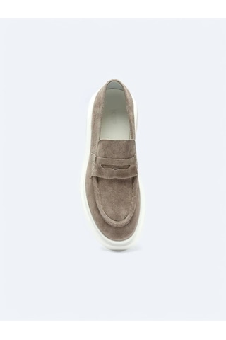 Kip Vizon Süet Smart Casual Loafer Vizon