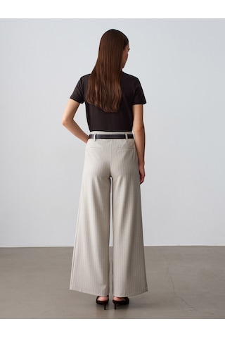 Dilvin 72682 Kemerli Pileli Pantolon-taş