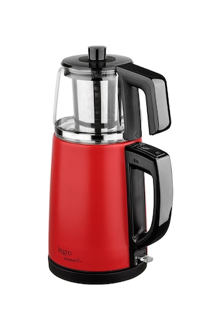 Leggno Gourmet Pro LE-GRM102GTMRD 1650 W Cam Demlikli Çelik Çay Makinesi