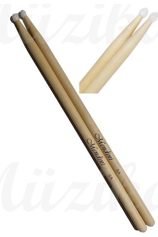 Baget Plastik Uçlu Maple Wood- Davul - Bateri Bageti 5a Pürüzsüz Yüzey Akçaağaç Drumsticks