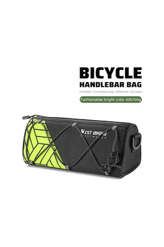 West Biking Açık Taşınabilir Bisiklet Çantası Büyük Kapasiteli Yeşil