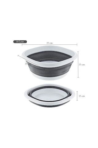 Katlanır Badya Akordiyon Leğen 10 Litre