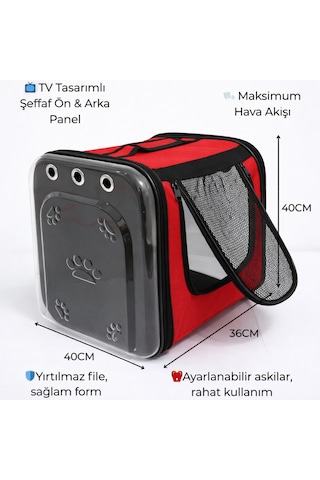 Vg Premium Tv Model Kedi Ve Köpek Taşıma Çantası