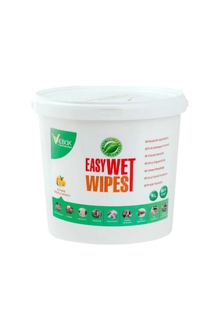 Vebox Easy Wet Wipes Kova Islak Mendil Limon Ferahlığı Eco 300 Ad