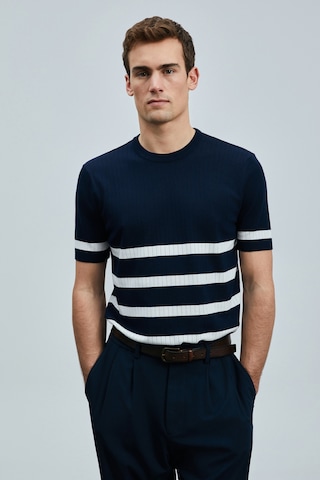 Lufian Tıger Erkek Modal Karışımlı Kazak Lacivert Lacivert 111090121100200 Lacivert