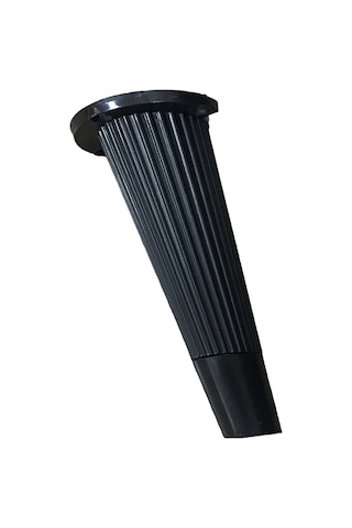 Eymenyapimarket Stil Açılı Konik Plastik Mobilya Ayak Koltuk Ayağı Siyah Altın