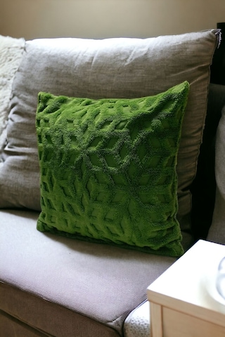 Bohem 4'lü Dekoratif Yastık Kılıfı Kırlent Kılıfı 43x43 Cm Yeşil Yeşil