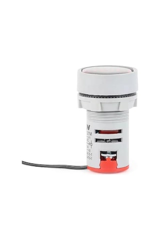 Dijital Termometre Yuvarlak Kırmızı 22mm 220v Ad101-22tm 1m Kablolu -20 +199