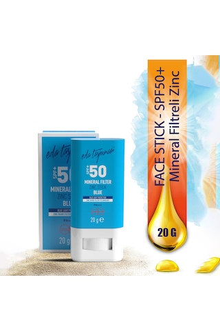 Eda Taşpınar Mineral Filtreli Blue Zinc Stick Güneş Kremi SPF50+ 20 G