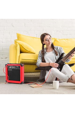 VANGOA Ga10rd Model 10 Wat Elektro Gitar Amfisi Kırmızı