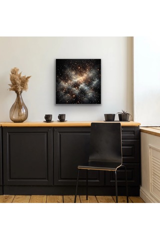 Gees Global Uzay Boşluğu Kanvas Tablo 60x60cm Gbzs Çok Renkli