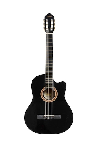 Valencia Vc104tcbk Klasik Gitar Cutaway Siyah Kesik Kasa - Sa