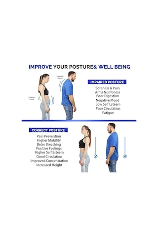 Suntek Erkek Kadın Ayarlanabilir Duruş Düzeltici Bel Desteği