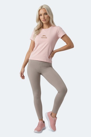 Slazenger Kosta Kadın Baskılı Açık Pembe Tişört