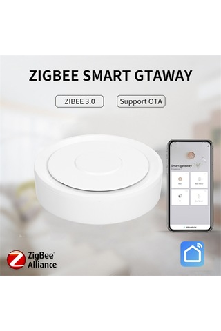 Geeksen Zigbee 3.0 Akıllı Ev Kontrol Sistemi, Tuya/homekit İki Modlu Kablolu Ağ Geçidi, Sesli Komut Desteği, 128 Alt Cihaz Bağlantısı