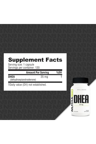Nutrabio, Dhea, 25 Mg, 120 Kapsül