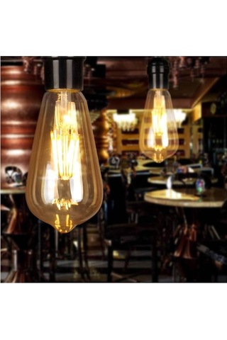 Armut Kateli Rustik 2700 K Sarı Led Filament Ampul