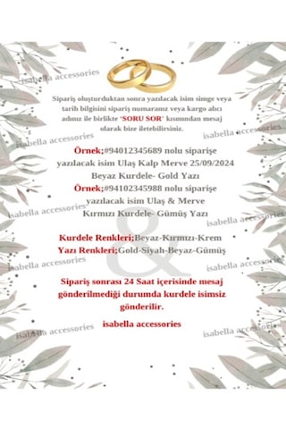 İsimli Söz Nişan Kurdelesi - İpek Kurdelesi K-1