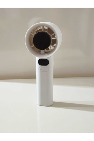 120 Kademe Dijital Ekranlı Mini Masaüstü Fan Usb Şarjlı Taşınabilir El Fanı