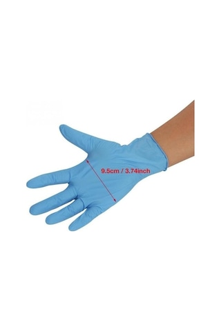 Trendooze Mavi Nitril Eldivenler, 100 Adet, Mutfak & Sanat Eldiveni