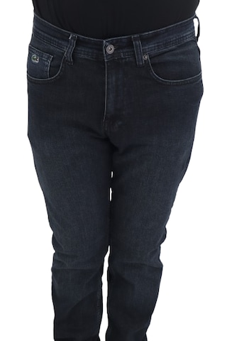 Hacker Denim Hacker Dmctekstil Erkek 1013 Yüksek Bel Rahat Kesim Boru Paça Jean Pantolon Koyu Lacivert