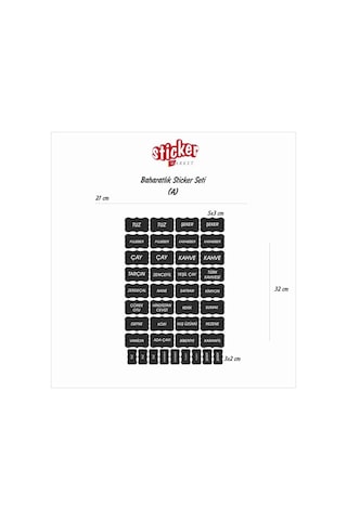 Baharatlık Sticker Seti A