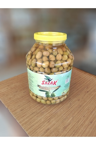 Sazak Yeşil Kırma Zeytin Mut Zeytini ( 261-290 M Kalibre) 5 L Pet Yeni