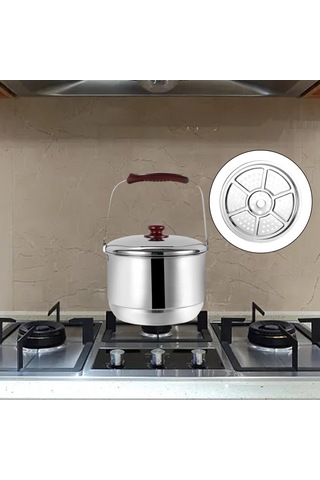 Suntek Magideal Yemek Pişirmek Için Vapur Tenceresi 22cm-combo-kapak