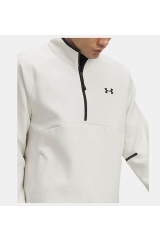 Under Armour Unstoppable Flc Half Zip Erkek Sweatshirt-33323 beyaz
