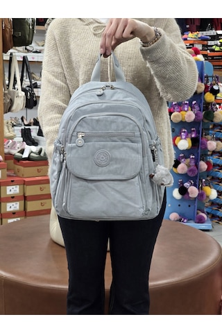 My Polo 2114-8675 Kadın Krinkıl Kumaş Çok Gözlü Astarlı Petli Su Çok Renkli