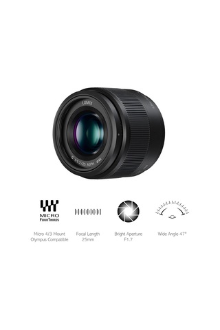 Panasonic H-h025e Lumıx G Sabit Yanma Genişliği 25 Mm F1.7 Asph.