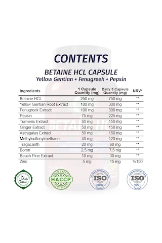 Betain Hcl Kapsül
